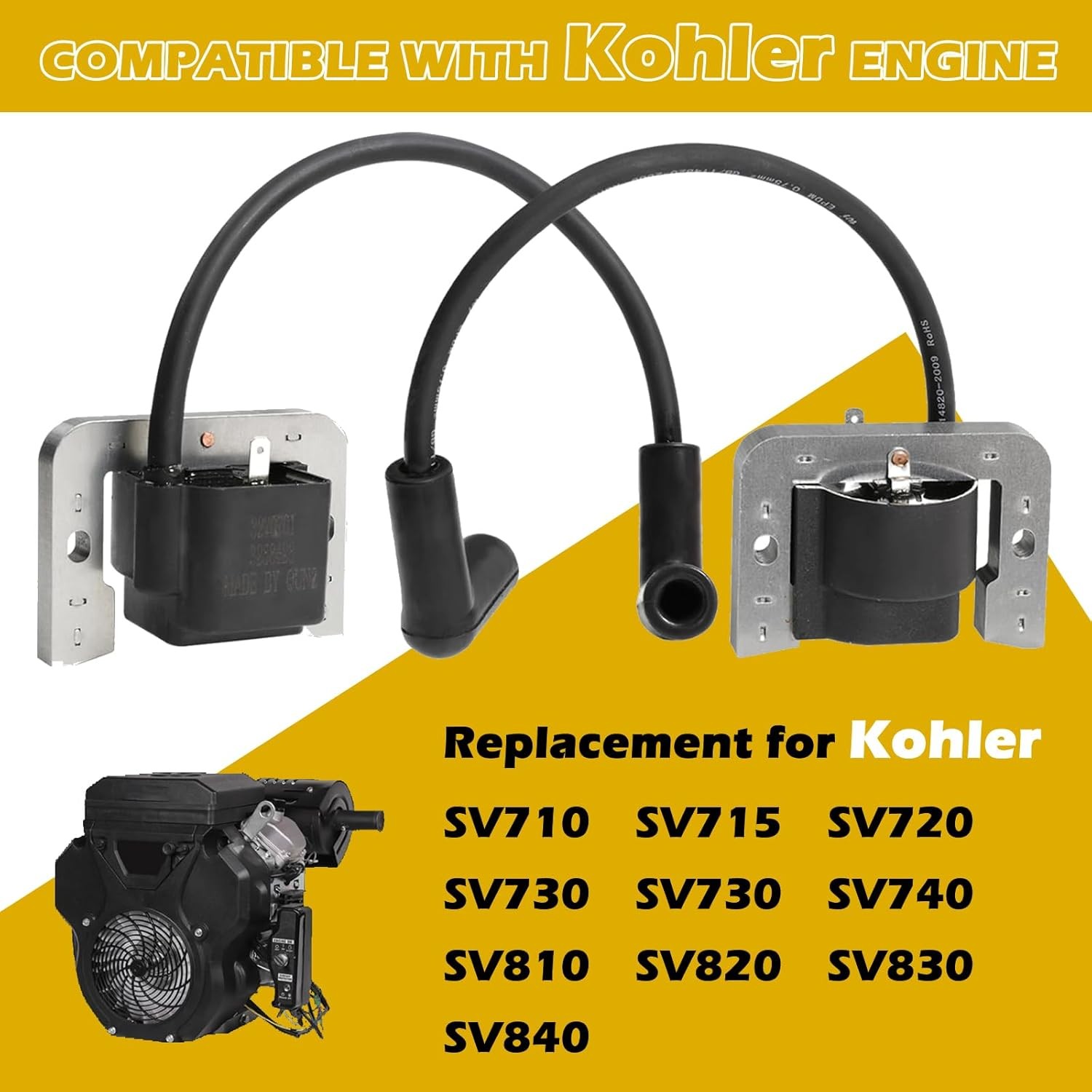 25-707-03-S 32-707-01-S Ignition Coil Module Compatible with Kohler Engine...