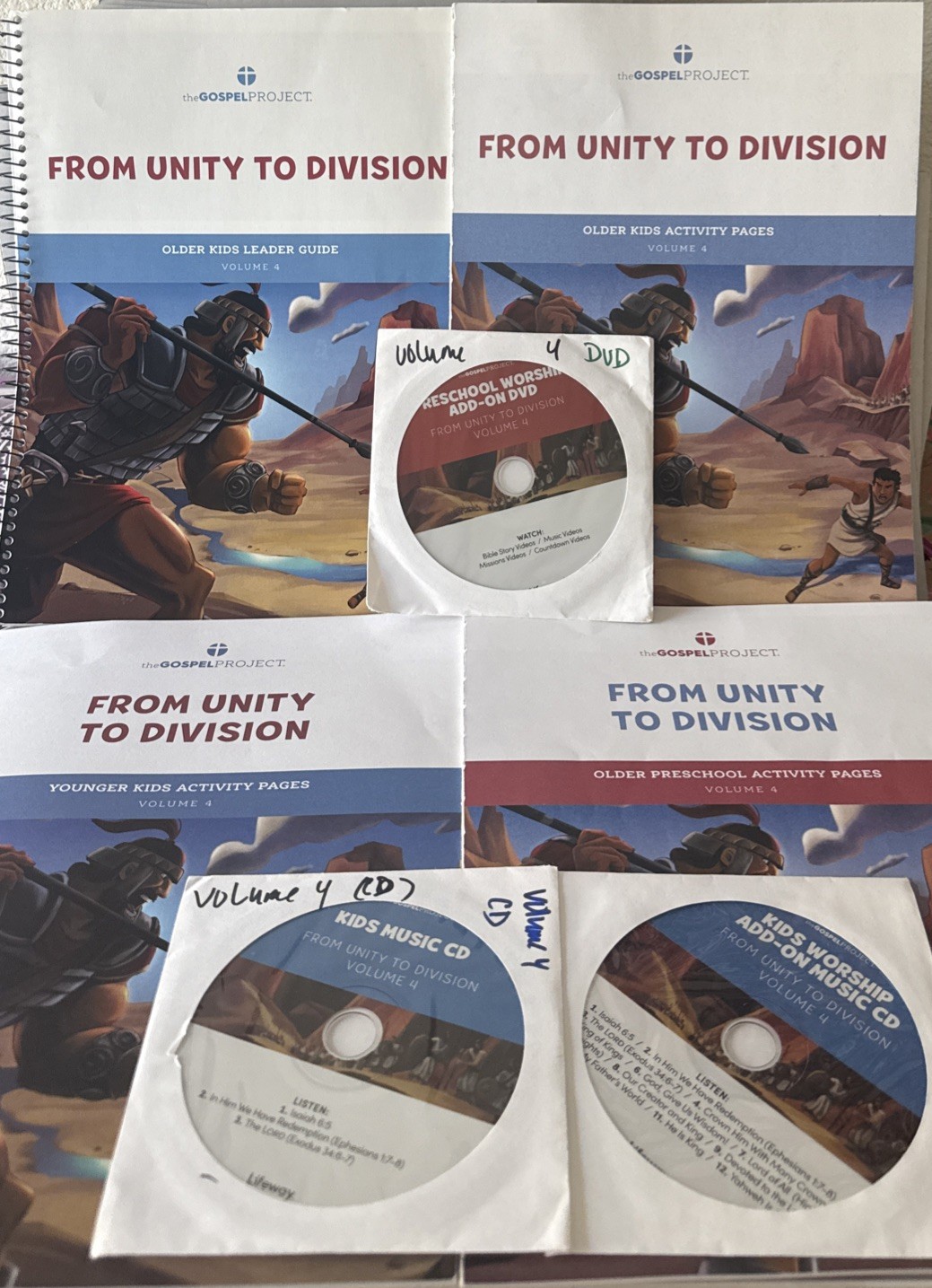 The Gospel Project; Vol 4; Guide/Act Pgs/DVD’s/Cards/Poster Set W- Own Timeline