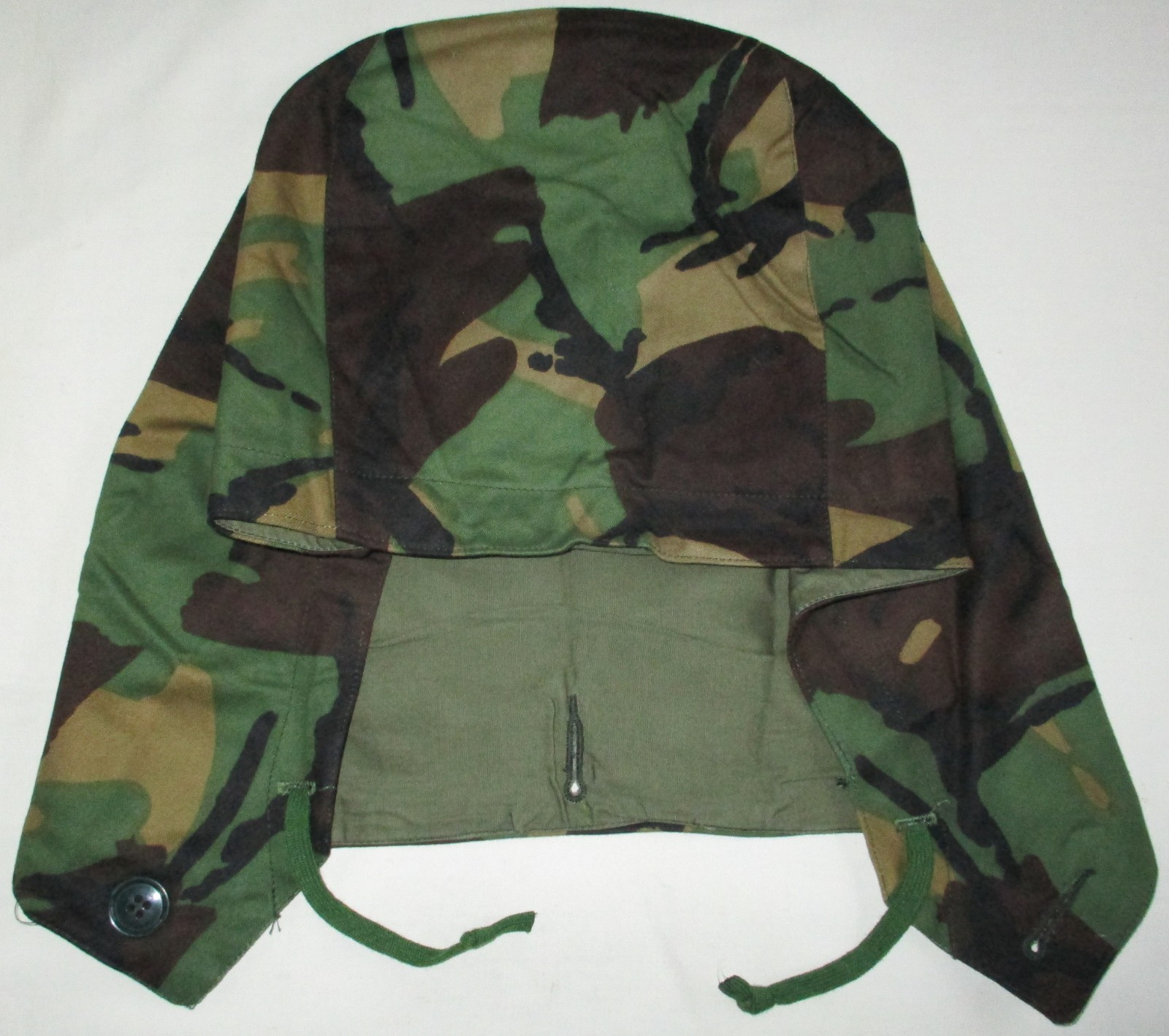 1981 UK Army 1968 Pattern DPM Smock Hood - Size 1 for smock sizes 1, 2, 4, 5 & 7