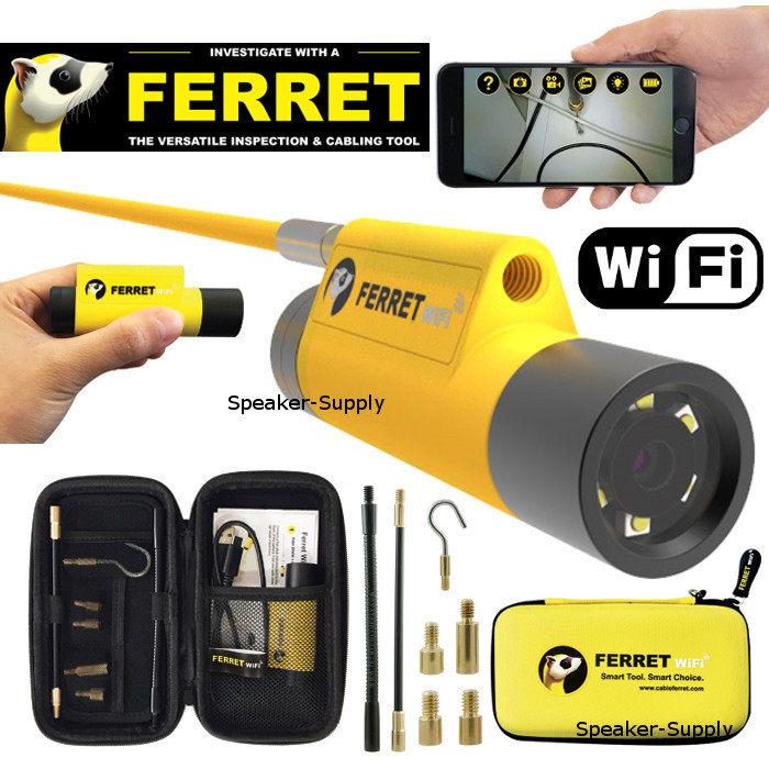 Cable Ferret 720p WiFi Glow Rod Inspection Camera Tool Wall Fish Wire 99300
