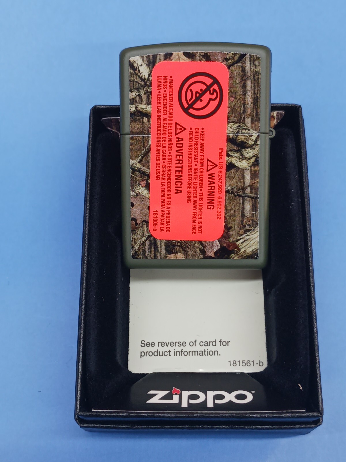 Zippo Green Matte Mossy Oak Break-Up Infinity 28331