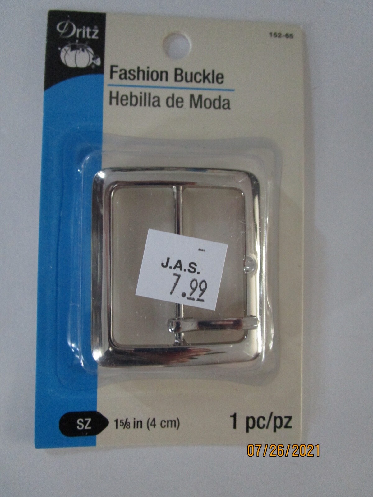 DRITZ..FASHION BUCKLE. 1 5/8"