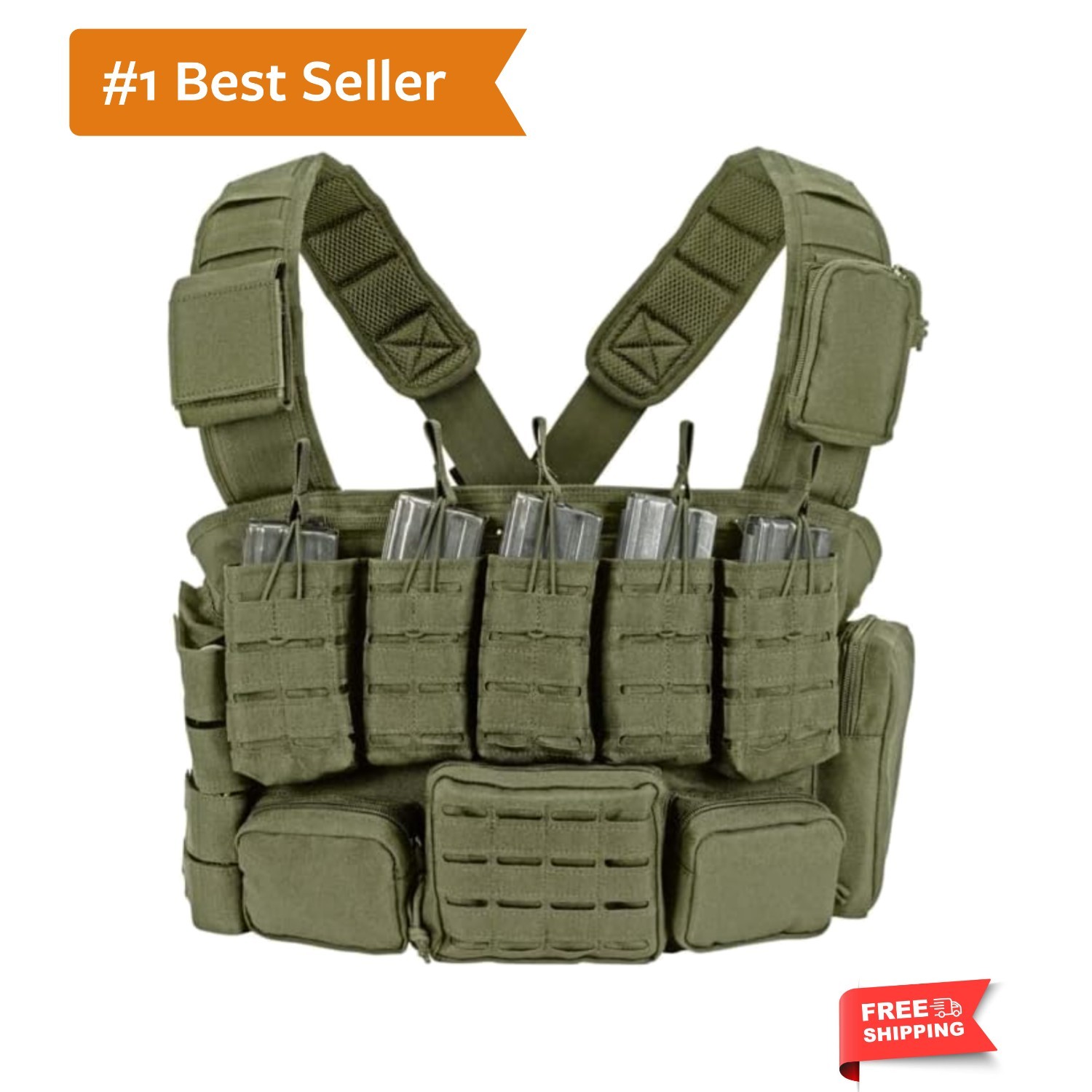 Chest Rig, OD, 3X-Large/5X-Large