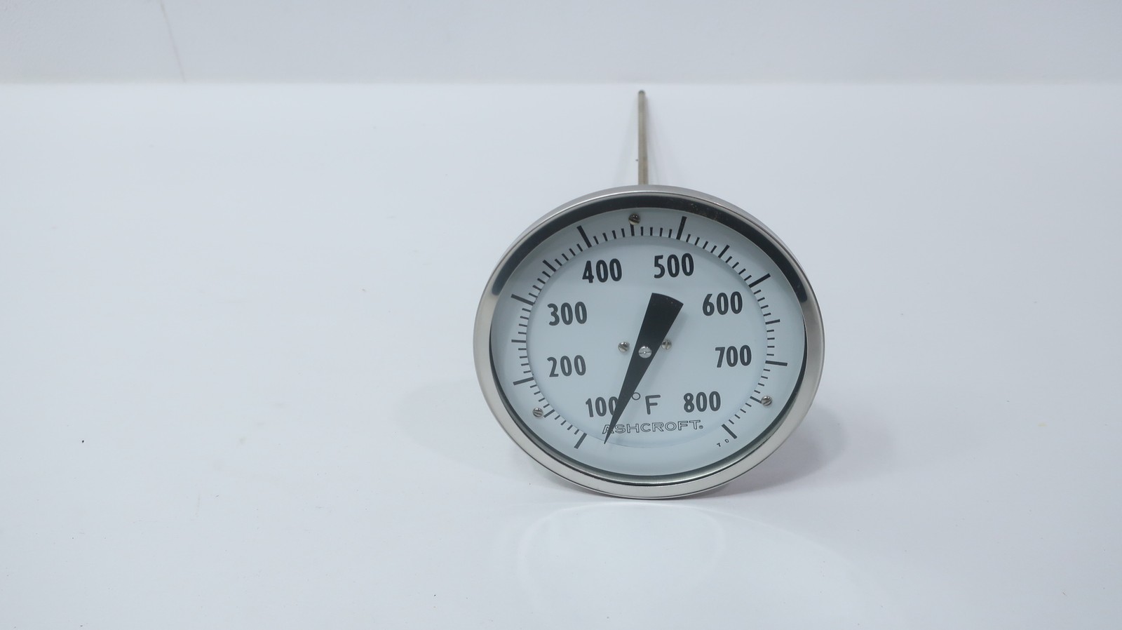 Ashcroft 50 EI60 E 120 Bimetal Thermometer 5in 1/2in Npt 12in 100-800f