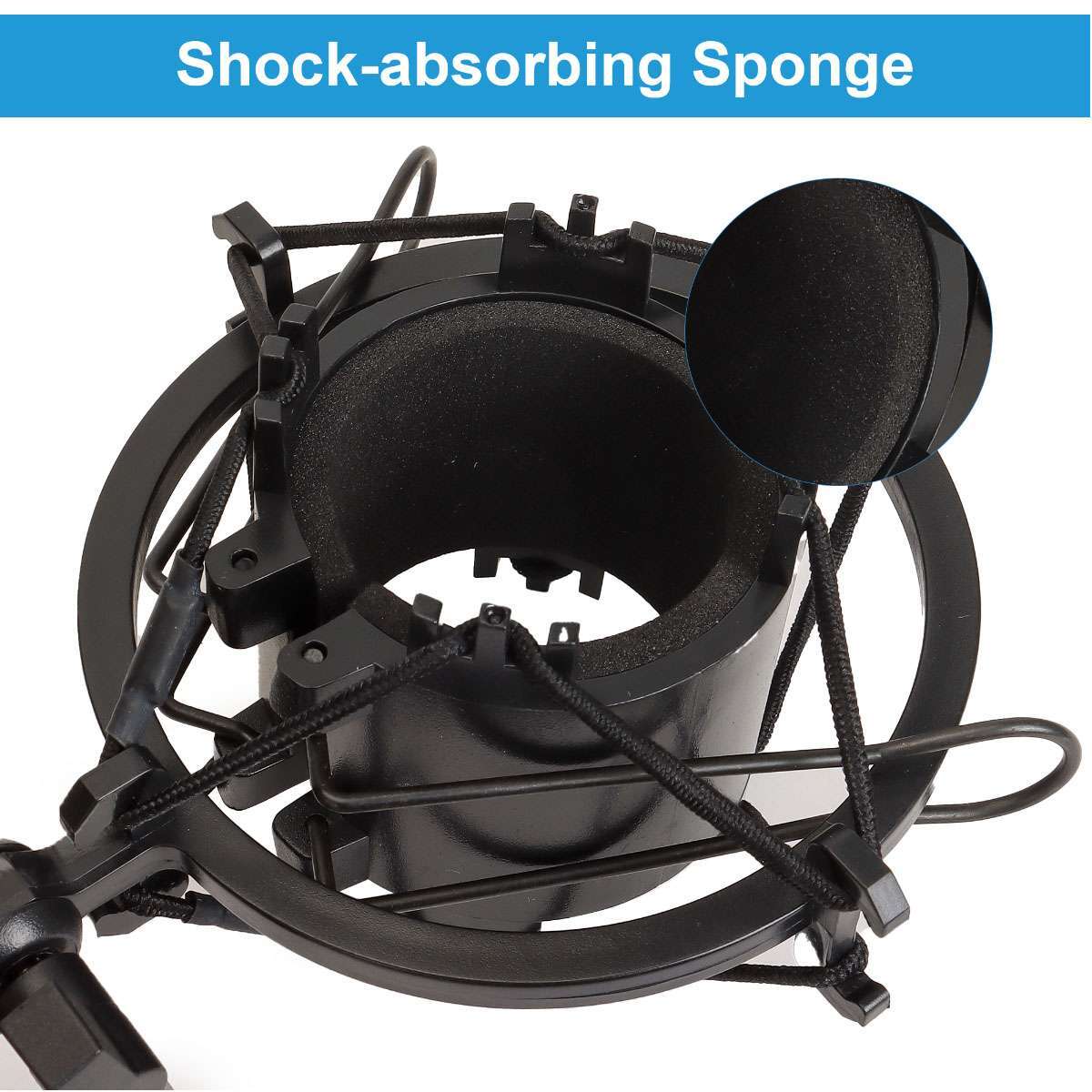 Universal Mic Microphone Shock Mount Clip for Home Studio Podcast Recording