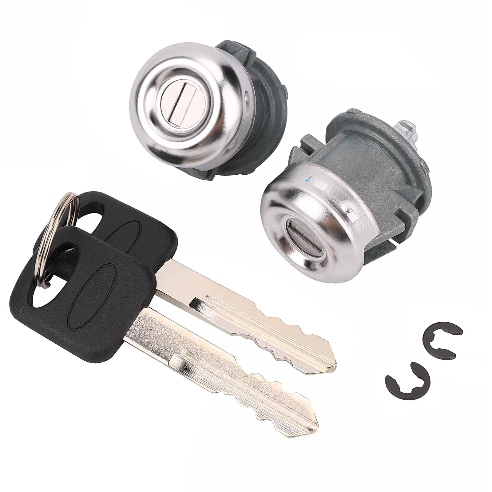 Door Lock Cylinder with Key Set Compatible with Ford F150 1997-2011 F250 1997...