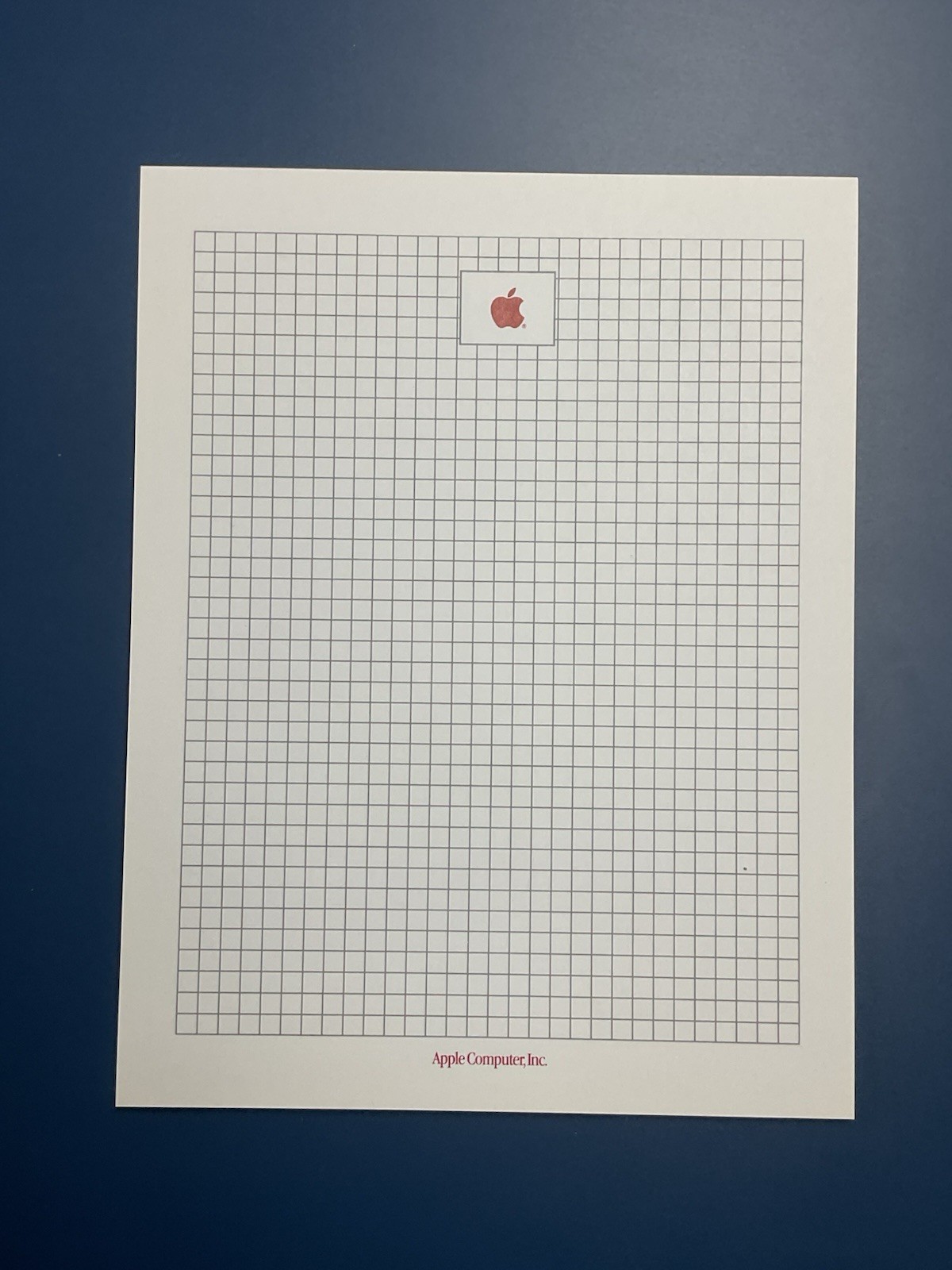 Vintage Apple Computer Graph Paper, 8x11.5,35 Sheets/Pad,TEN NOTE PADS!!