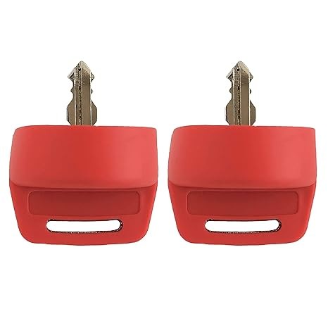 2X Ignition Switch Key Cover Compatible with General Ranger Sportsm Color: Red
