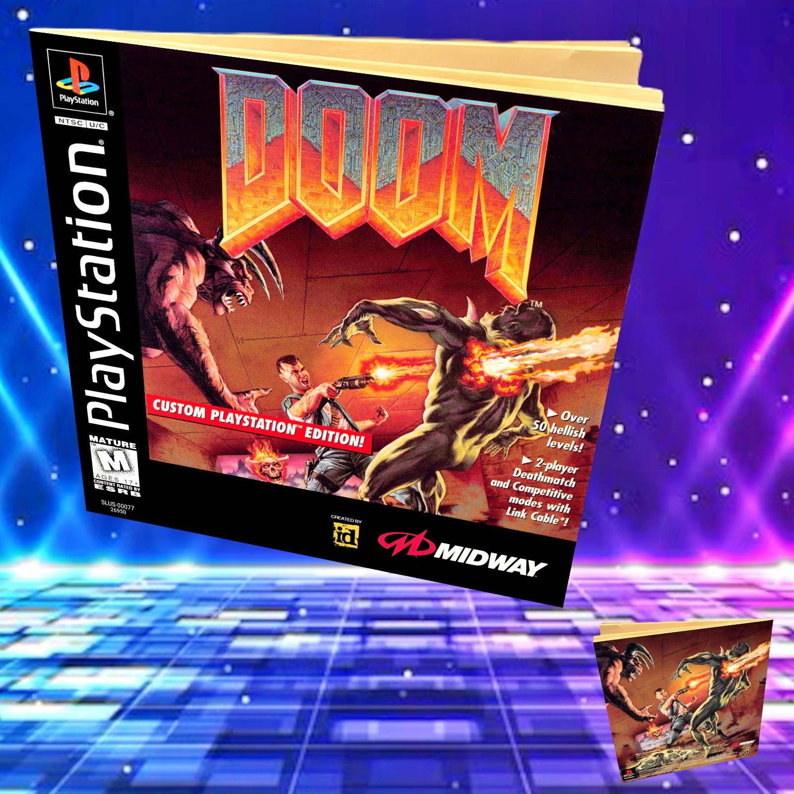 Replacement Manual for - DOOM - Sony PS1 Instruction Booklet