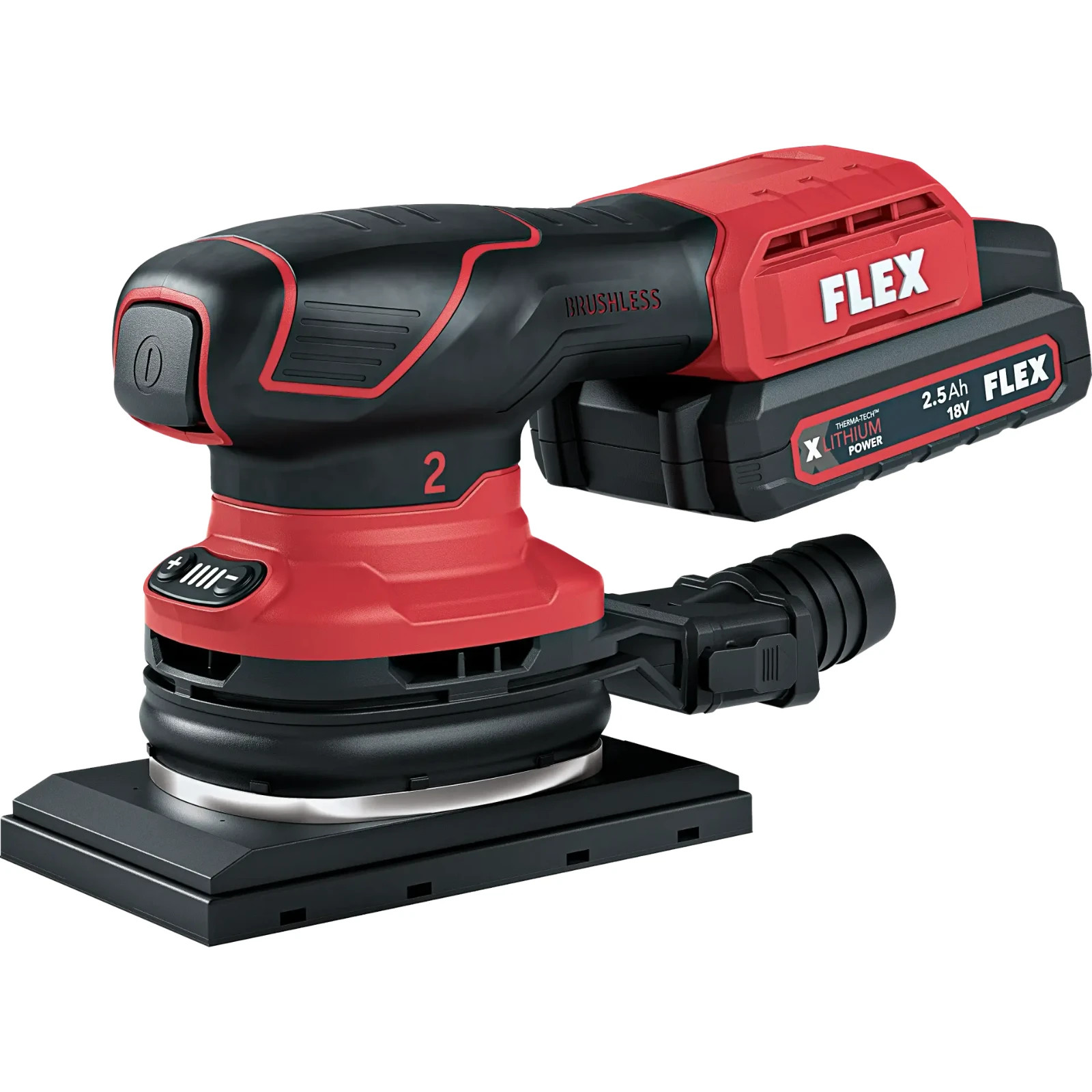 FLEX 1/3 Sheet Cordless Orbital Sander OSE 2-80 18 V Speed Control 532084