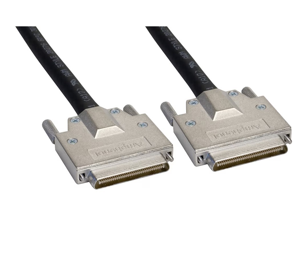 Amphenol VHDCI Male to VHDCI Male SCSI Cable 2m (6.6' ft) CS-VHDCIMX200-002 #T1