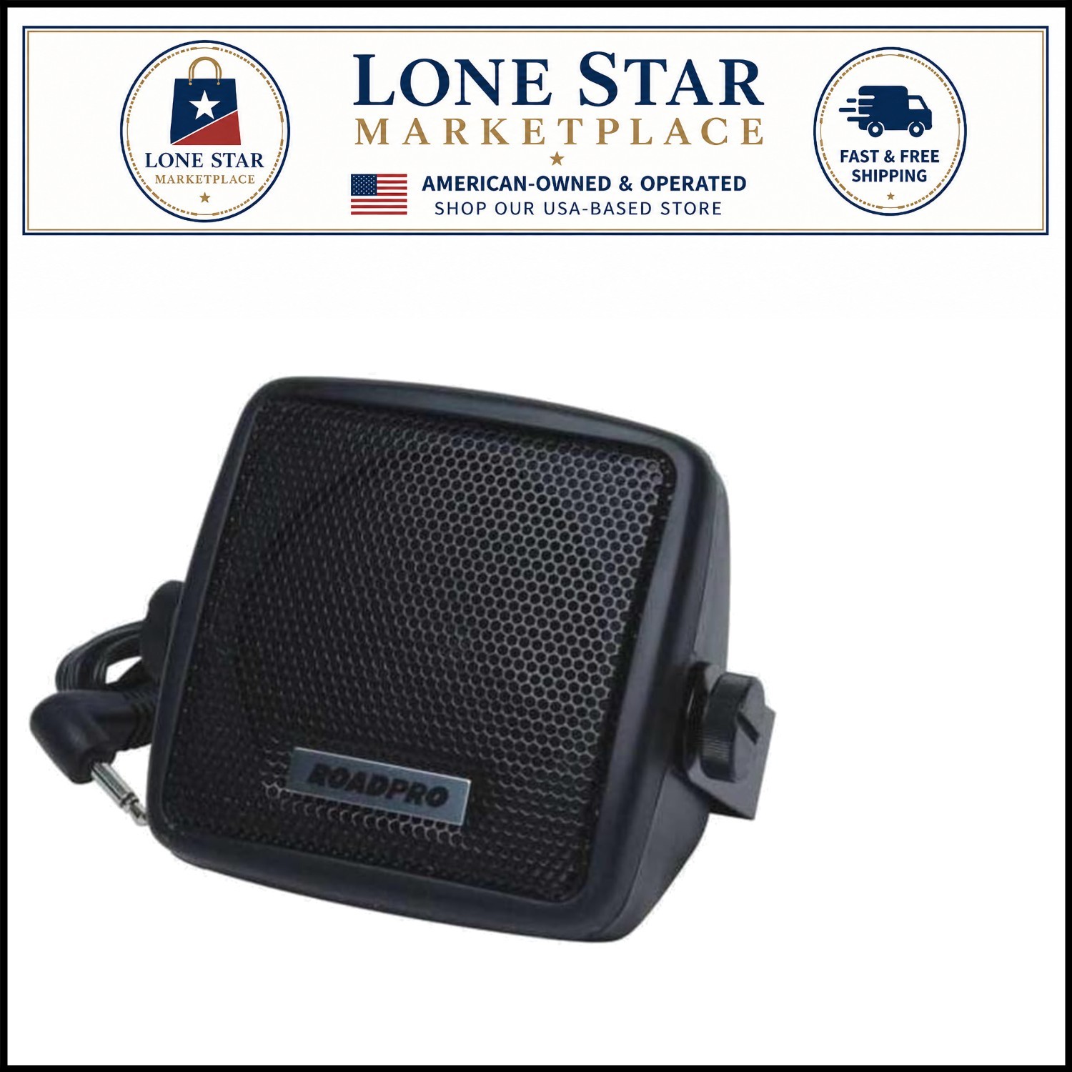 2-3/4" CB Radio Extension Speaker Featuring Swivel Mount for Enhanced Clarity