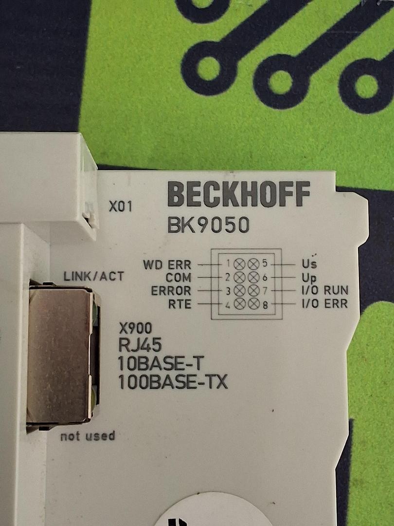 BECKHOFF BK9050 ETHERNET TCP/IP BUS COUPLER 24VDC