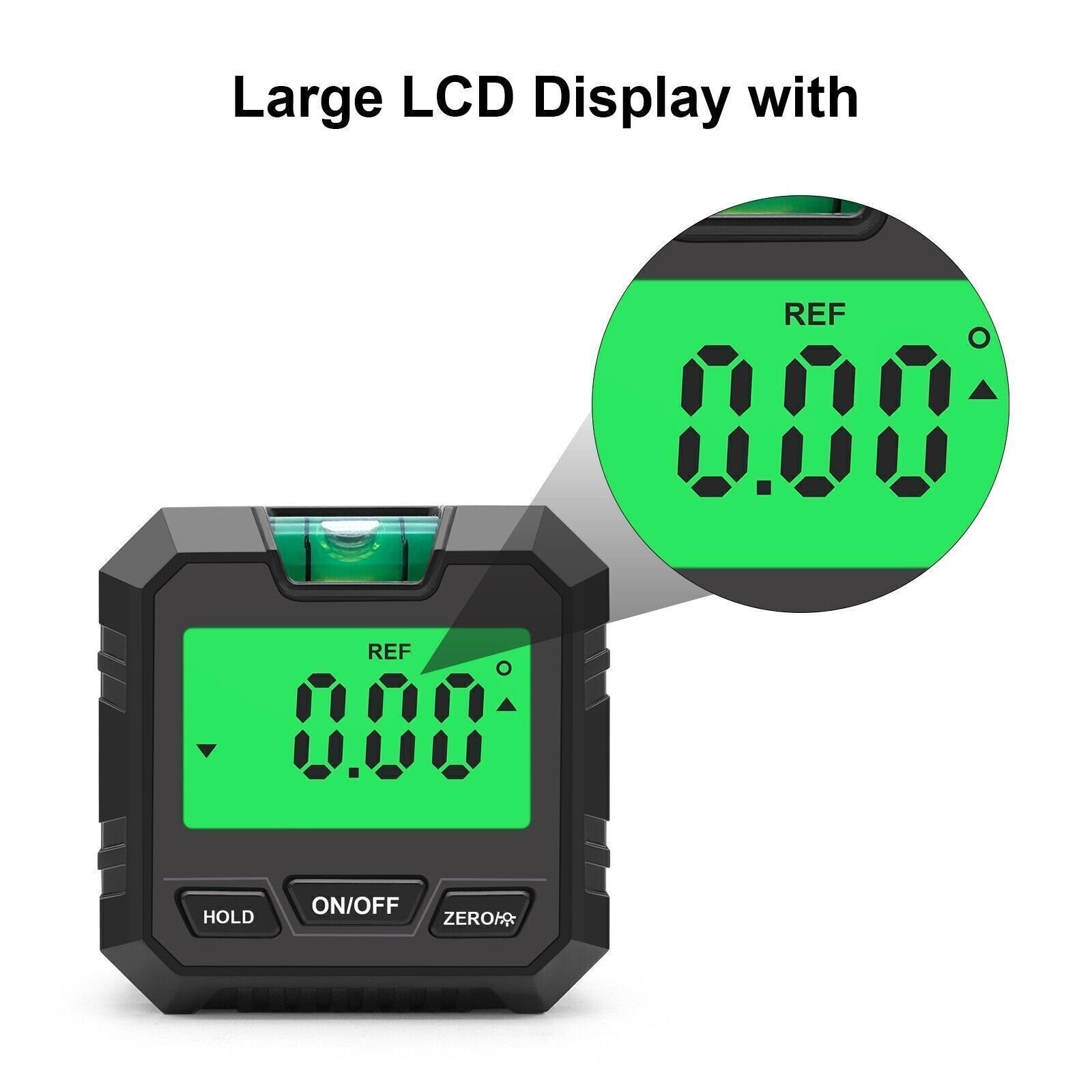 4*90° Red Magnetic Digital Level Box Angle Finder Protractor Goniometer USQrn8