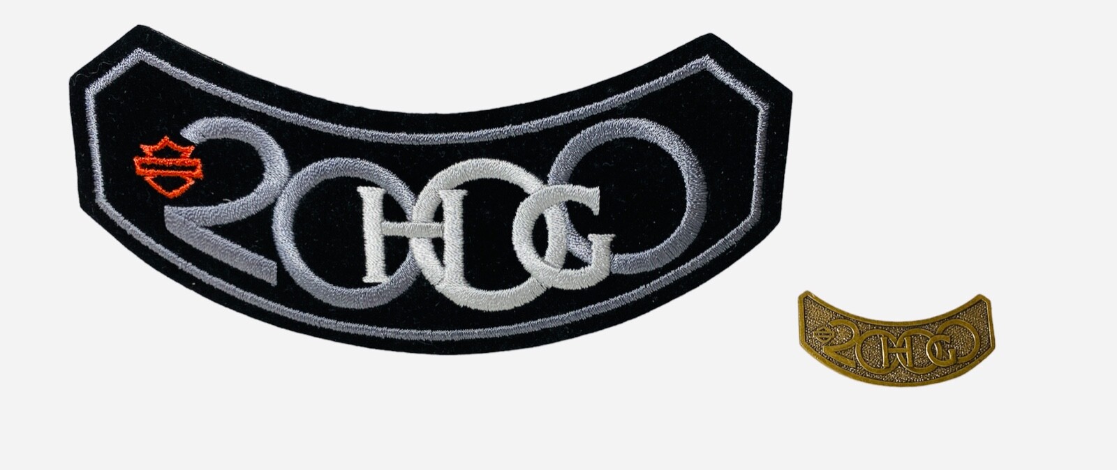 Harley Davidson 2000 Owners Group HOG Patch 2000 HOG PIN lot of 2