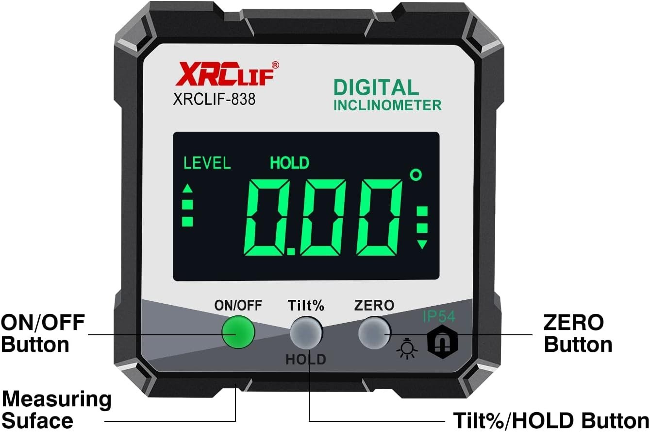 Precision Magnetic Angle Gauge - Durable Digital Protractor for DIY Enthusiasts