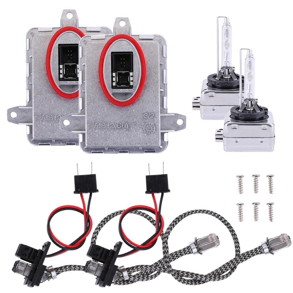 2 Pieces Xenon Headlight Ballast Control Unit W/ D1S Bulb Fit for 2012-2014 Merc