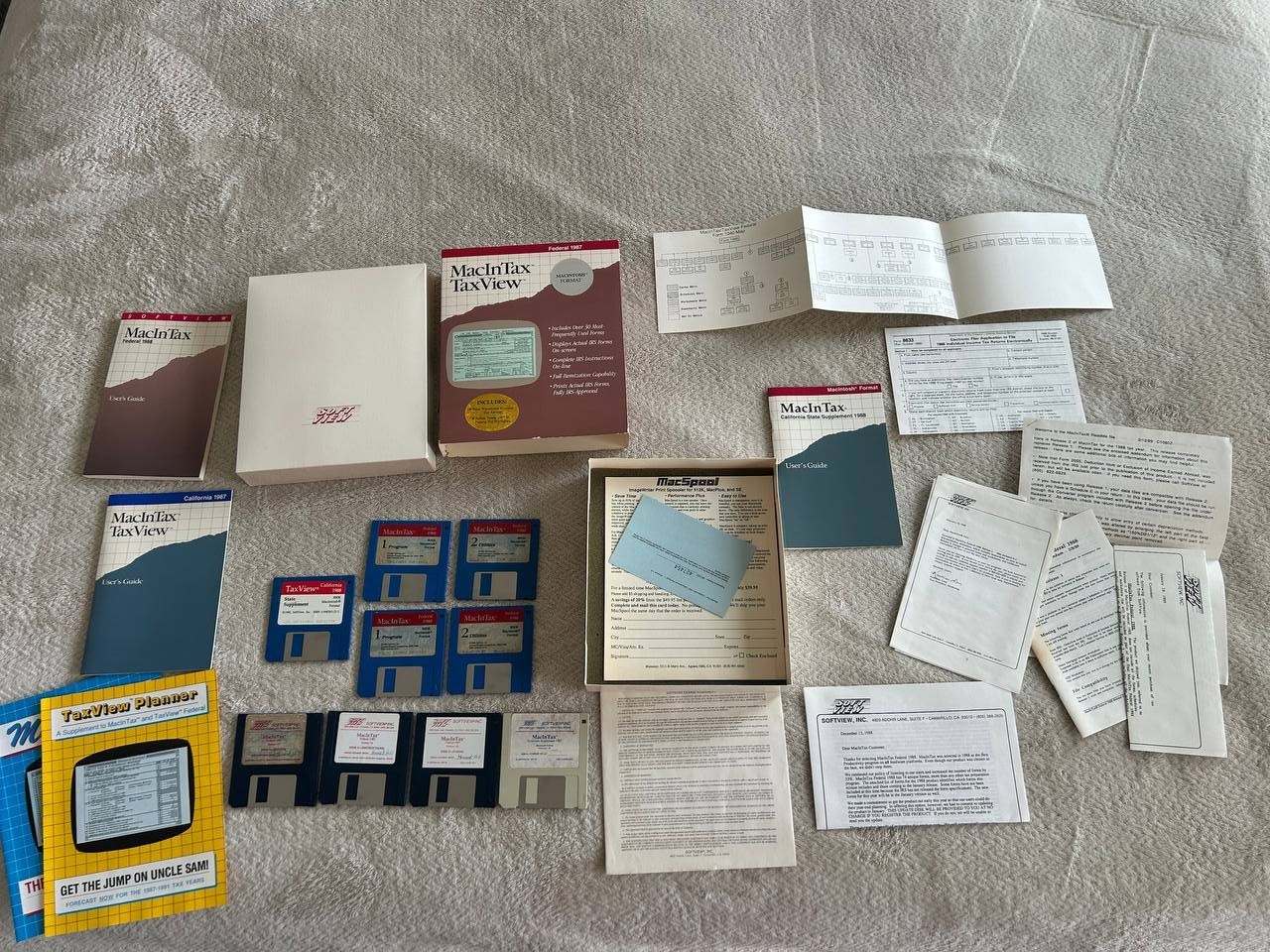 MacInTax Federal 1987-1988. Apple Macintosh software