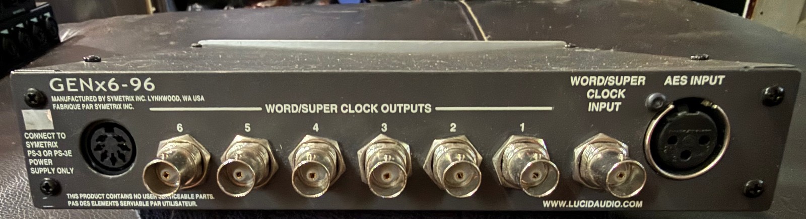 Lucid GENx6-96 Word/Super Clock Generator 96kHz Studio Sync