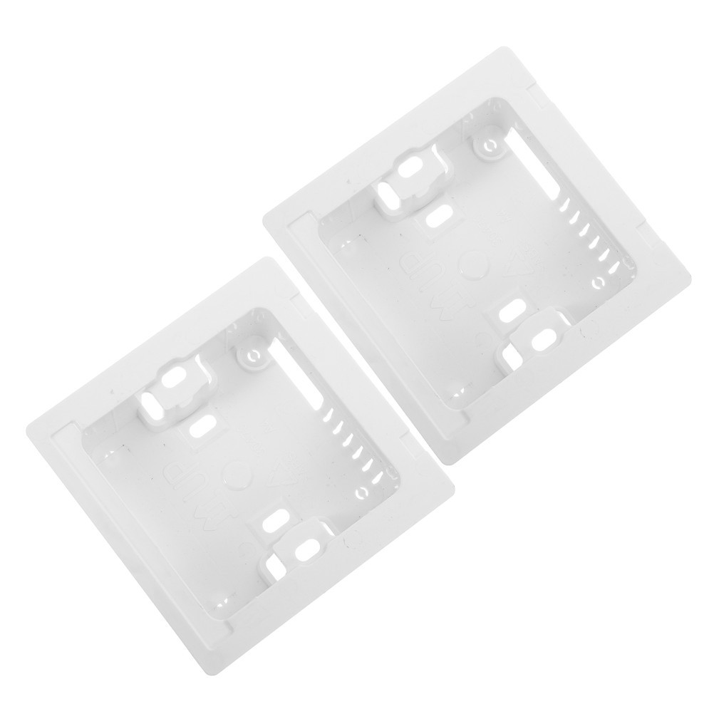 2Pcs White Plastic Ac Controller Holder for Wall Mounted Thermostat