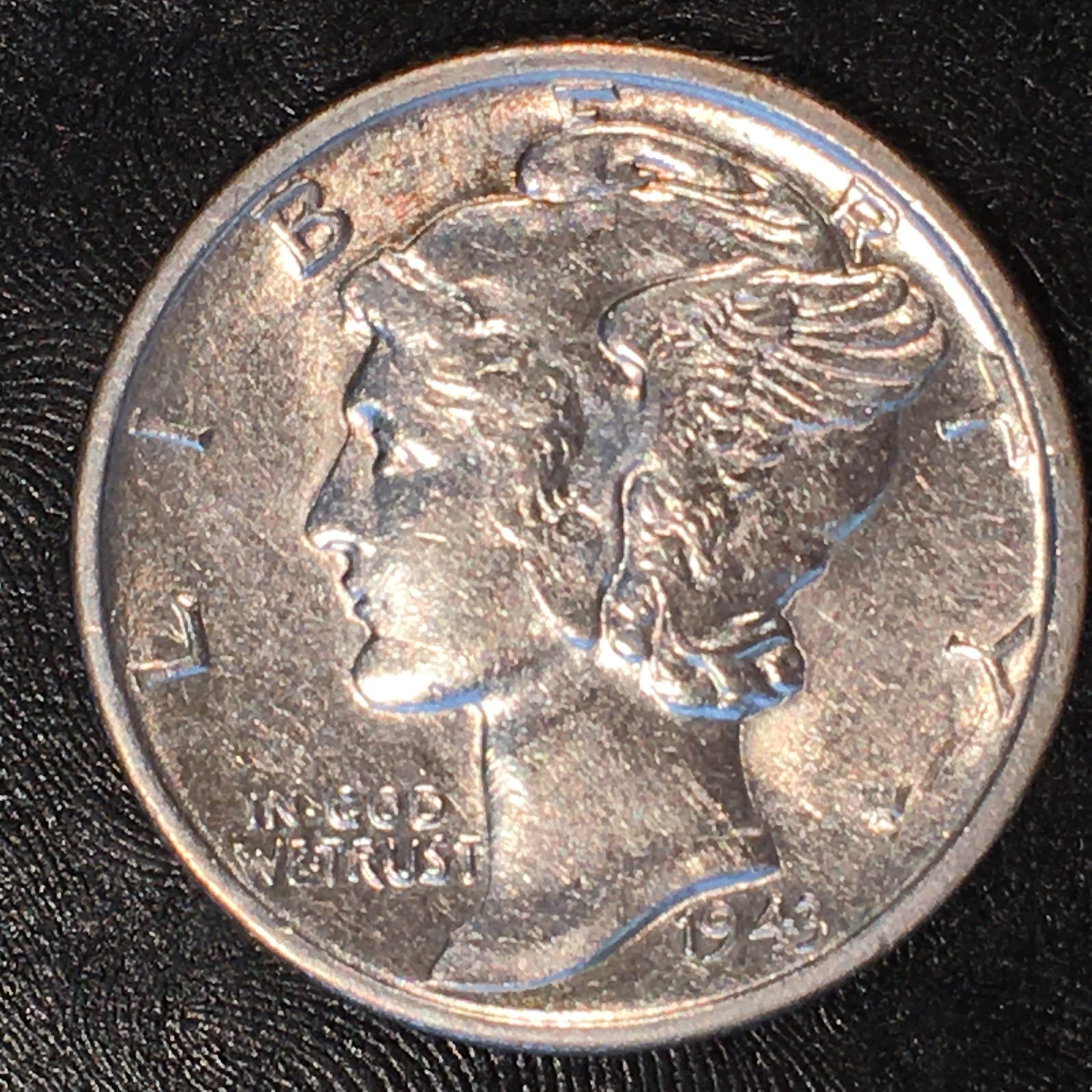 1943-D Mercury Dime - Nearly Uncirculated - High Quality Scans #G555
