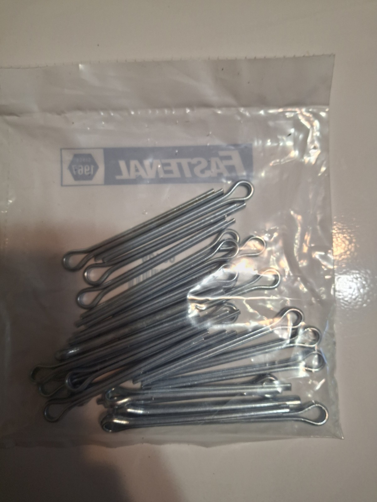 Cotter Pin Extended Prong Steel, Zinc Finish 3/16 X 2-1/2   Lot Of  25