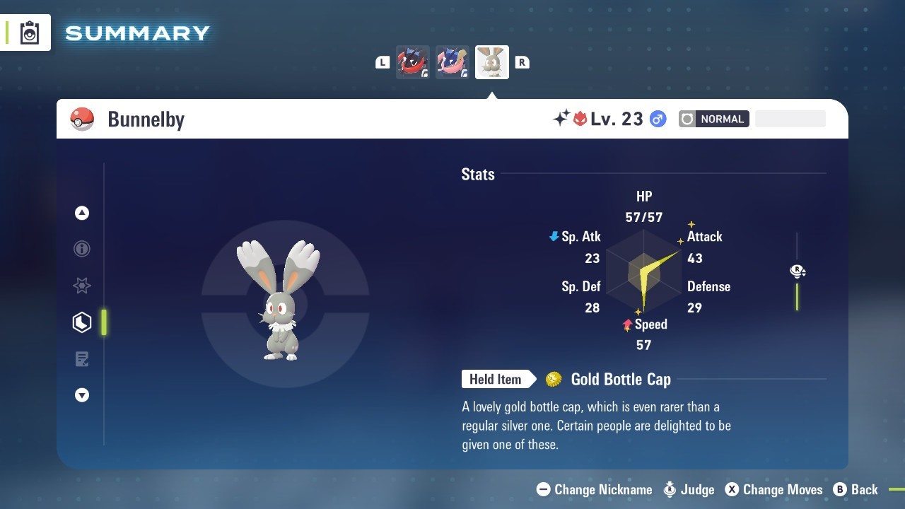 Pokémon Legends: Z-A Shiny Bunnelby 6iv ✨Max EV✨ALPHA
