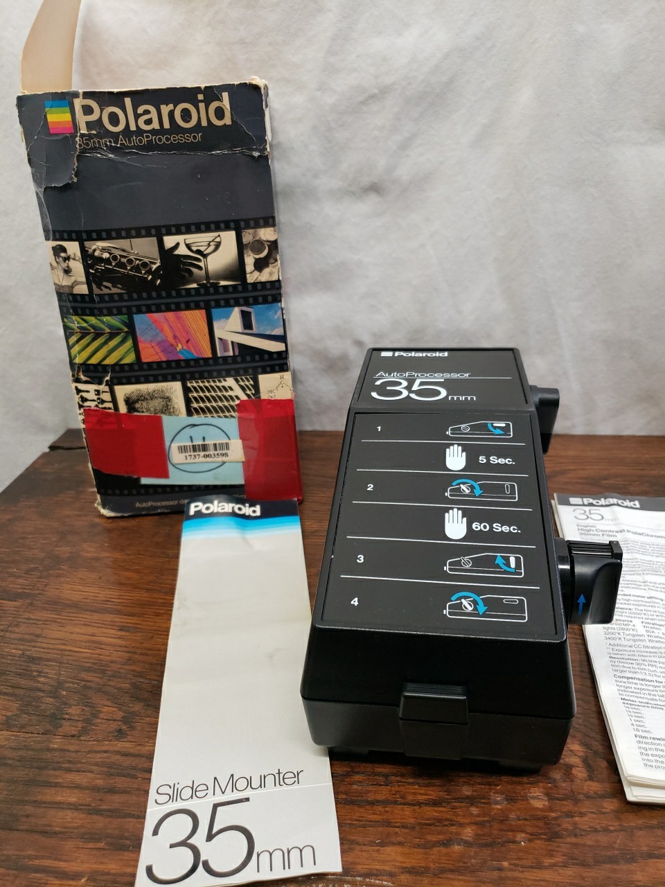 Vintage Polaroid Auto Processor 35mm Slide Mounter Made Slides From Negatives