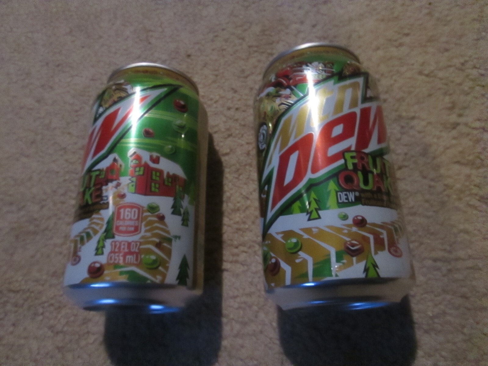 MT DEW  ---FRUIT QUAKE   2 EMPTY CANS