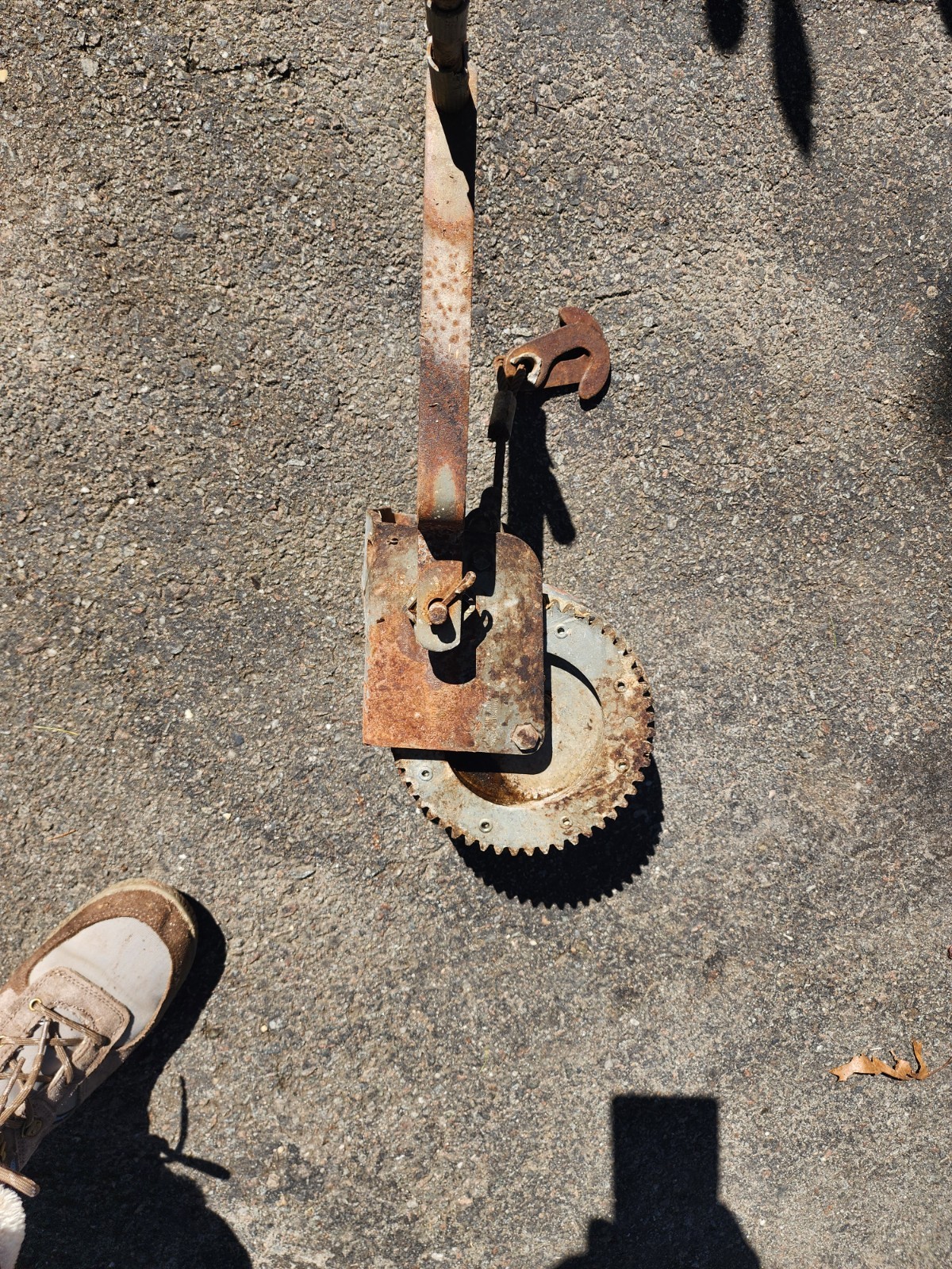 2100#Boat Winch with Bracket Manual Hand Crank