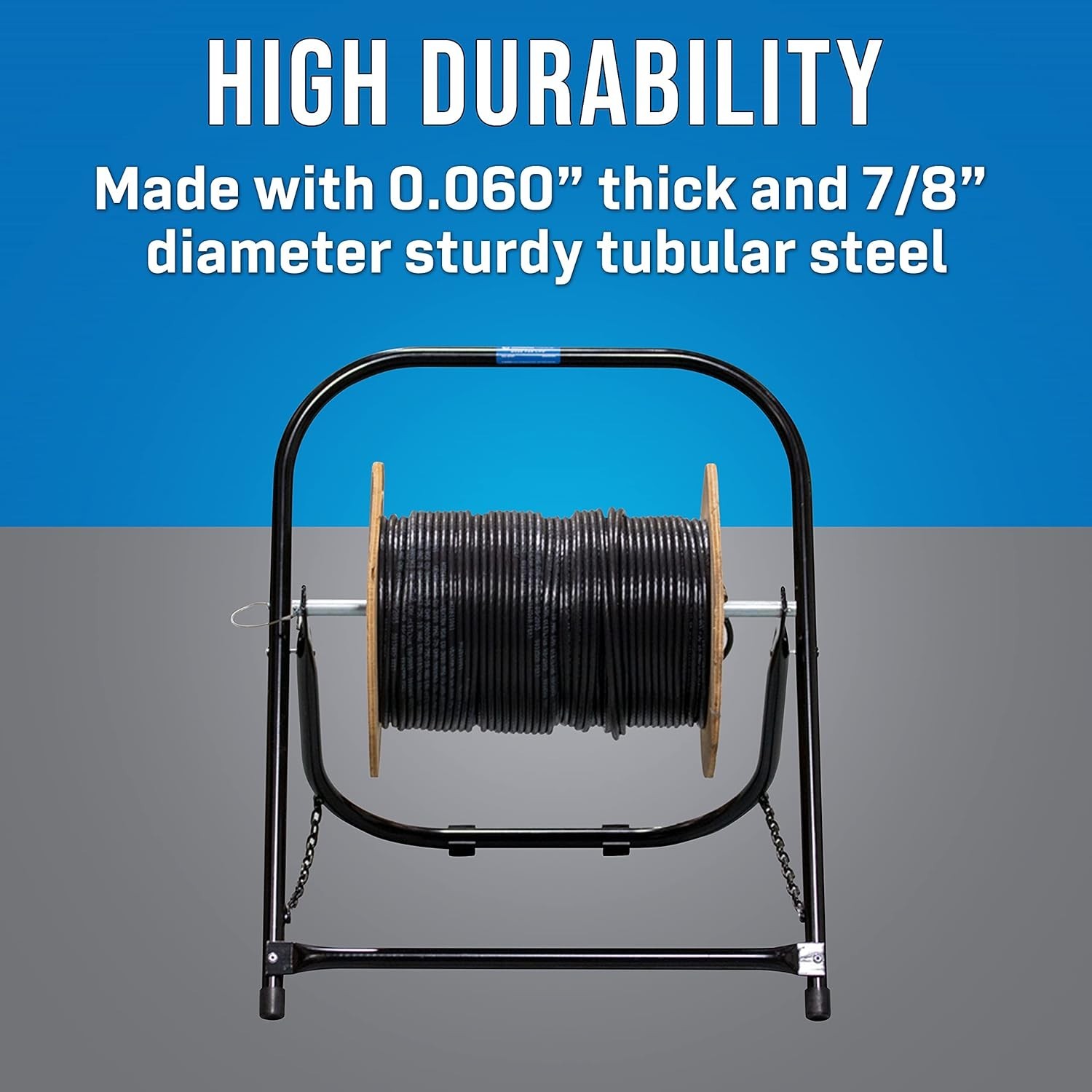 Folding Cable Caddy Stand Electrical Wire Spool Dispenser for Pulling Reel Roll