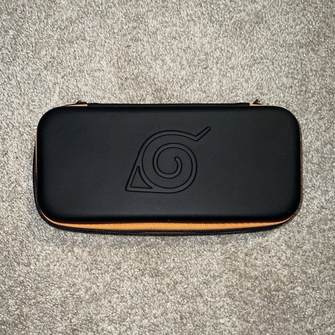 Masashi Kishimoto Naruto Switch Hard Shell Zipper Case Black/Orange