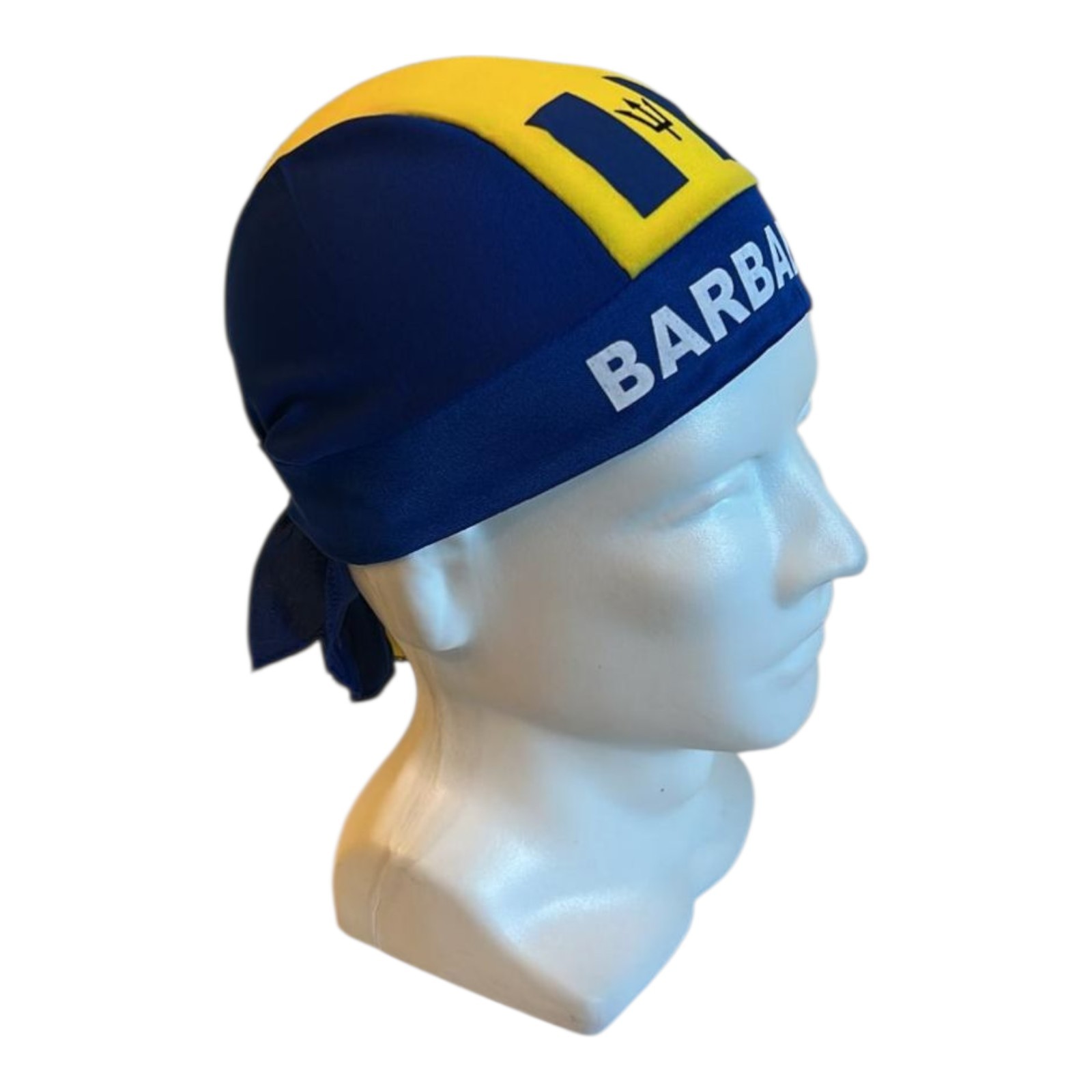 Barbados Flag Durag Bandana Headband Bajan Mini Banner Mini banner Scarf Cap Hat