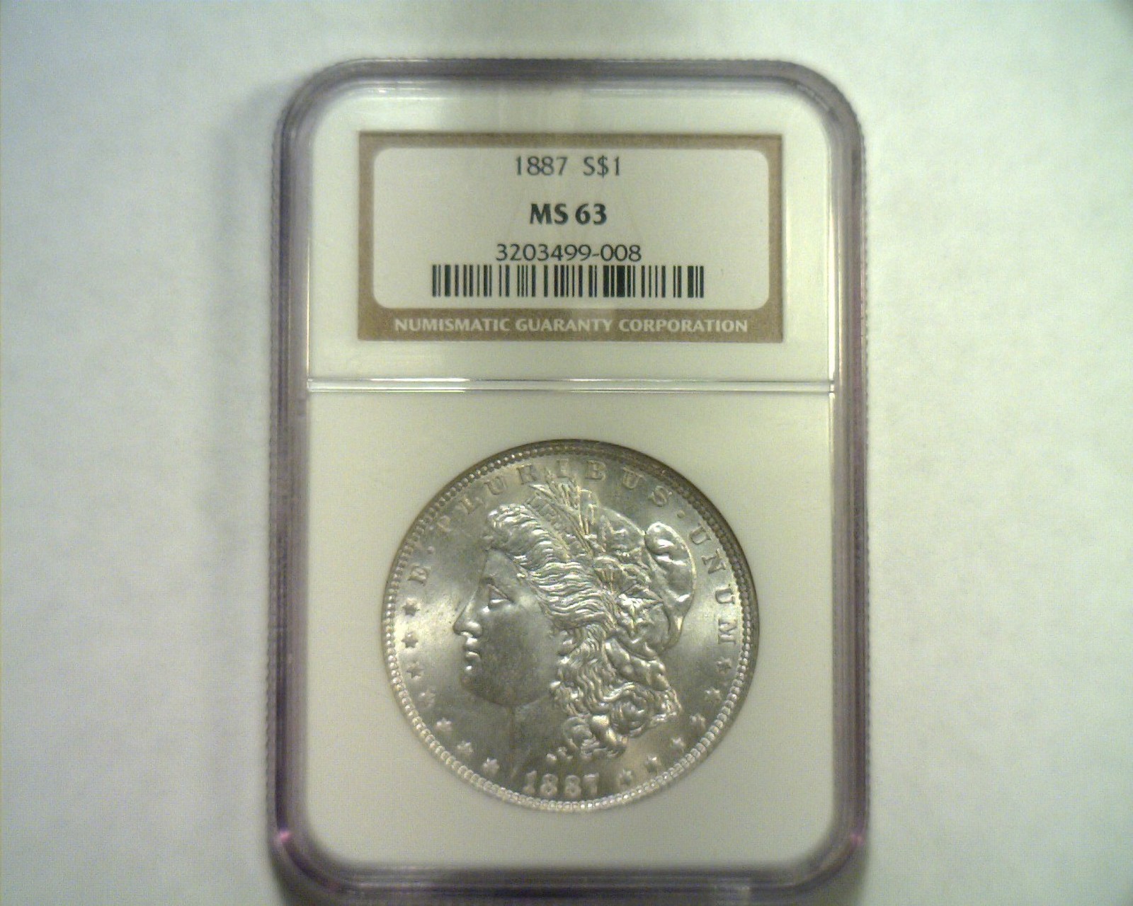 1887 MORGAN SILVER DOLLAR NGC MS63 NICE ORIGINAL COIN FROM BOBS COINS FAST SHIP