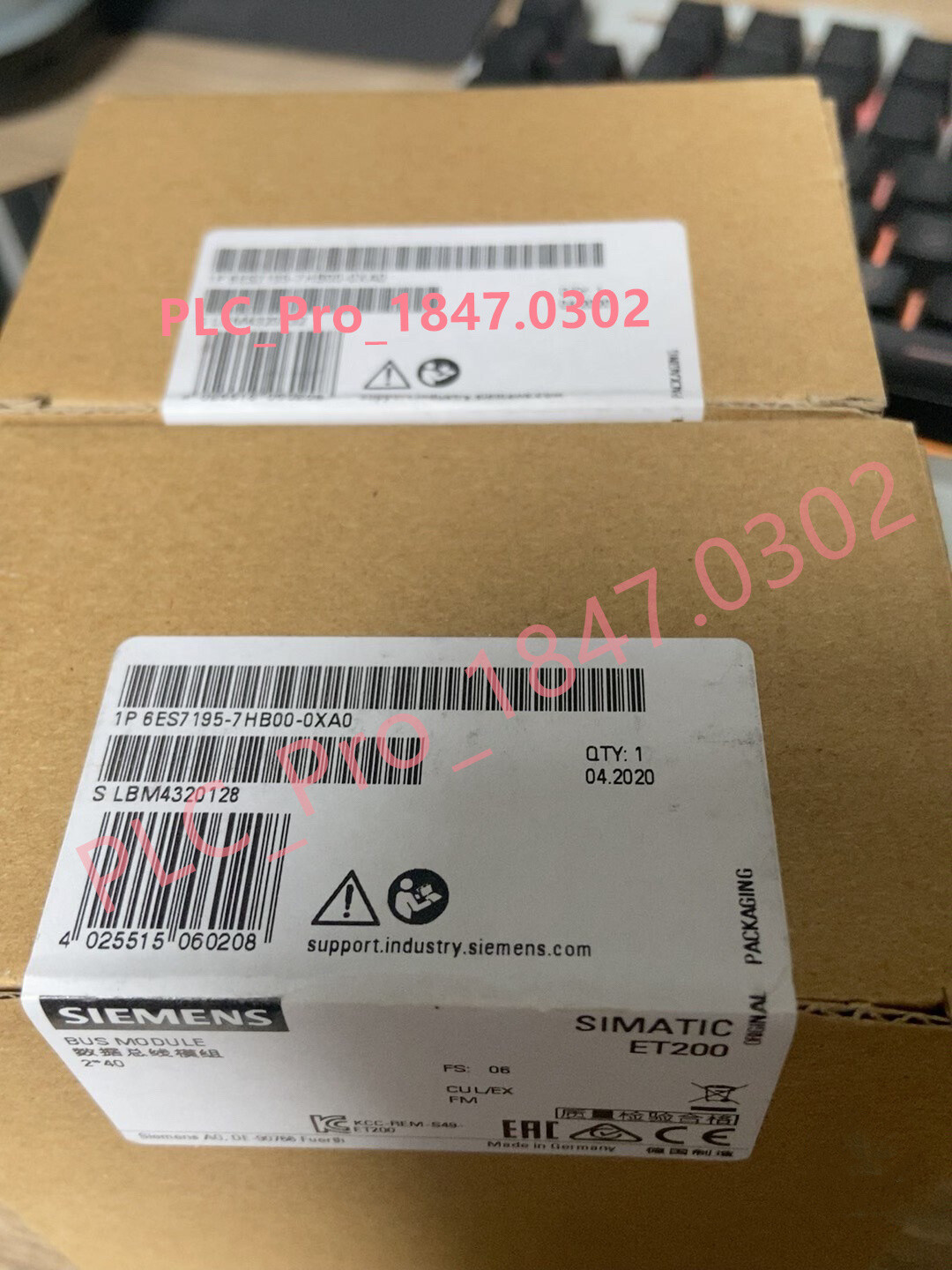 6ES7195-7HB00-0XA0  1PCS Brand New  Siemens 6ES7 195-7HB00-0XA0  Fast shipment