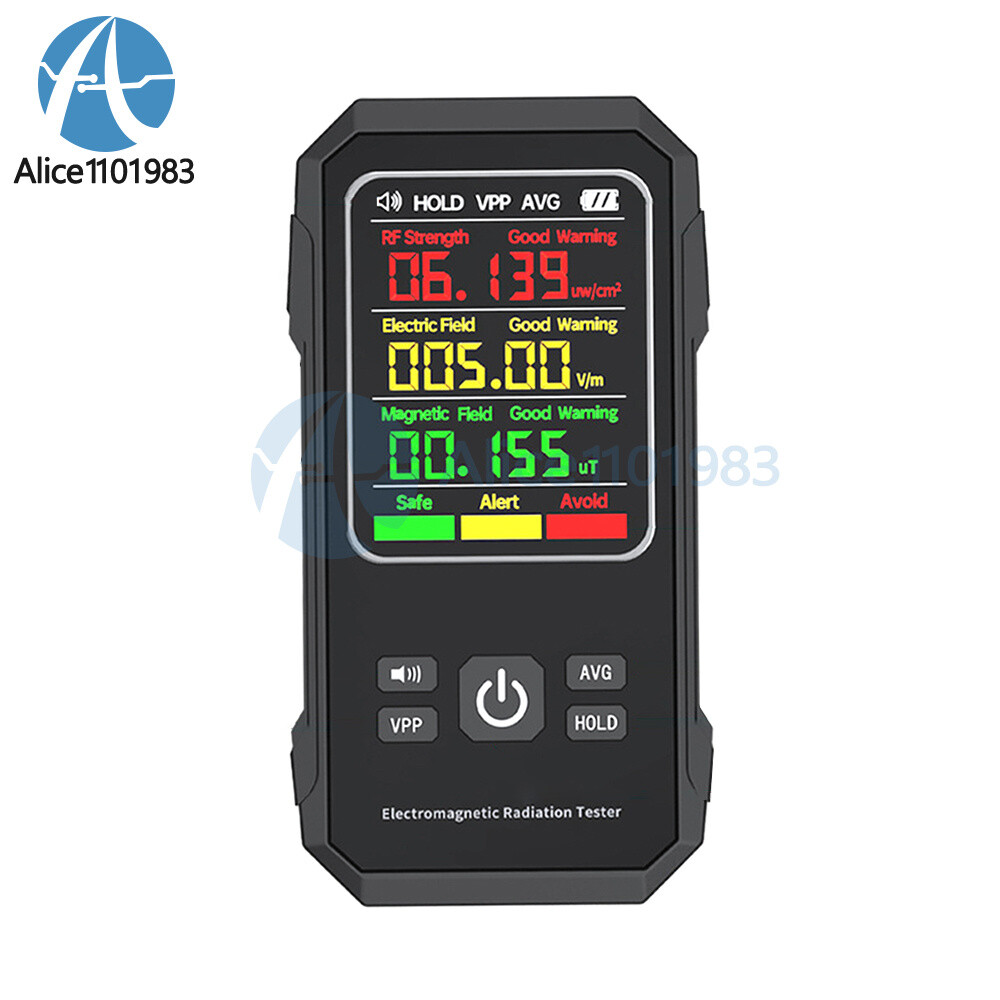 Digital EMF Meter Electromagnetic Field Radiation Detector RF Strength Tester