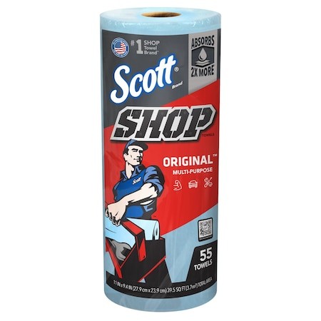 Scott 75130 Scott Shop Towels Original Shop Towel (75130), Blue