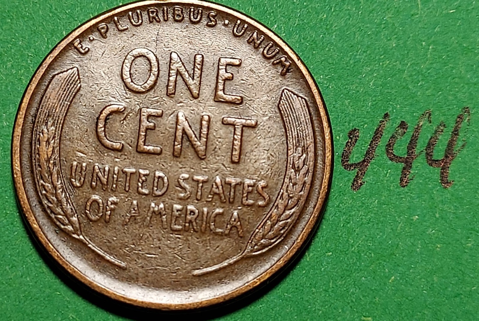 1928-S Lincoln Wheat Cent EXTREMELY FINE #444