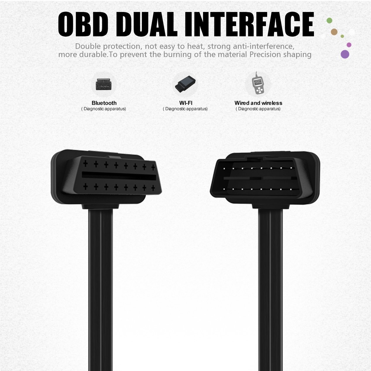 FOXWELL OBD2 Extension Cable for NT201 NT301 NT301Plus Obd2 extension cable