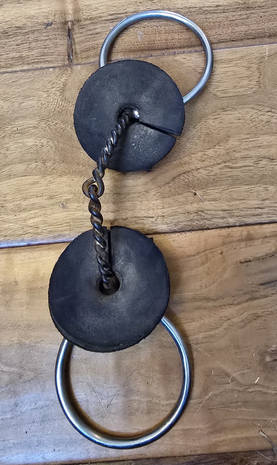 Twisted Wire D-ring Snaffle Bit Horse Tack