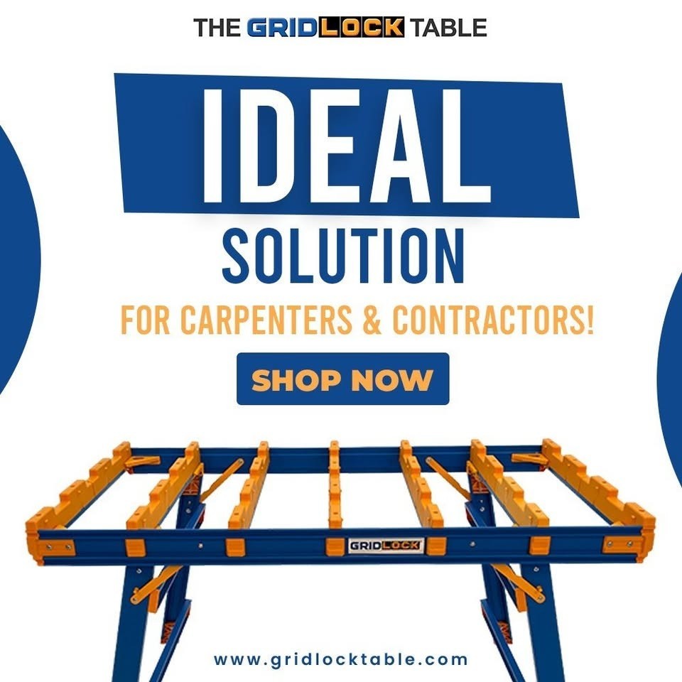 GRID LOCK Heavy Duty Work Bench Portable Clamp Table New