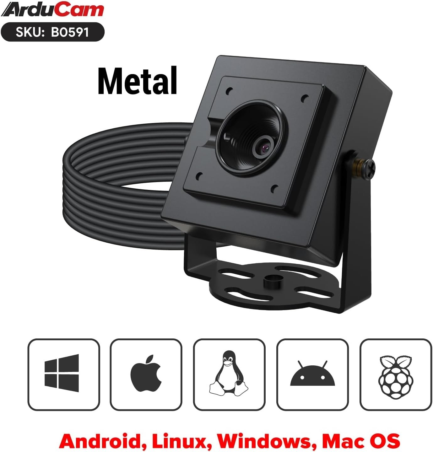 1080P HDR USB Camera Module 30fps 78D Autofocus UVC Mini Webcam Windows