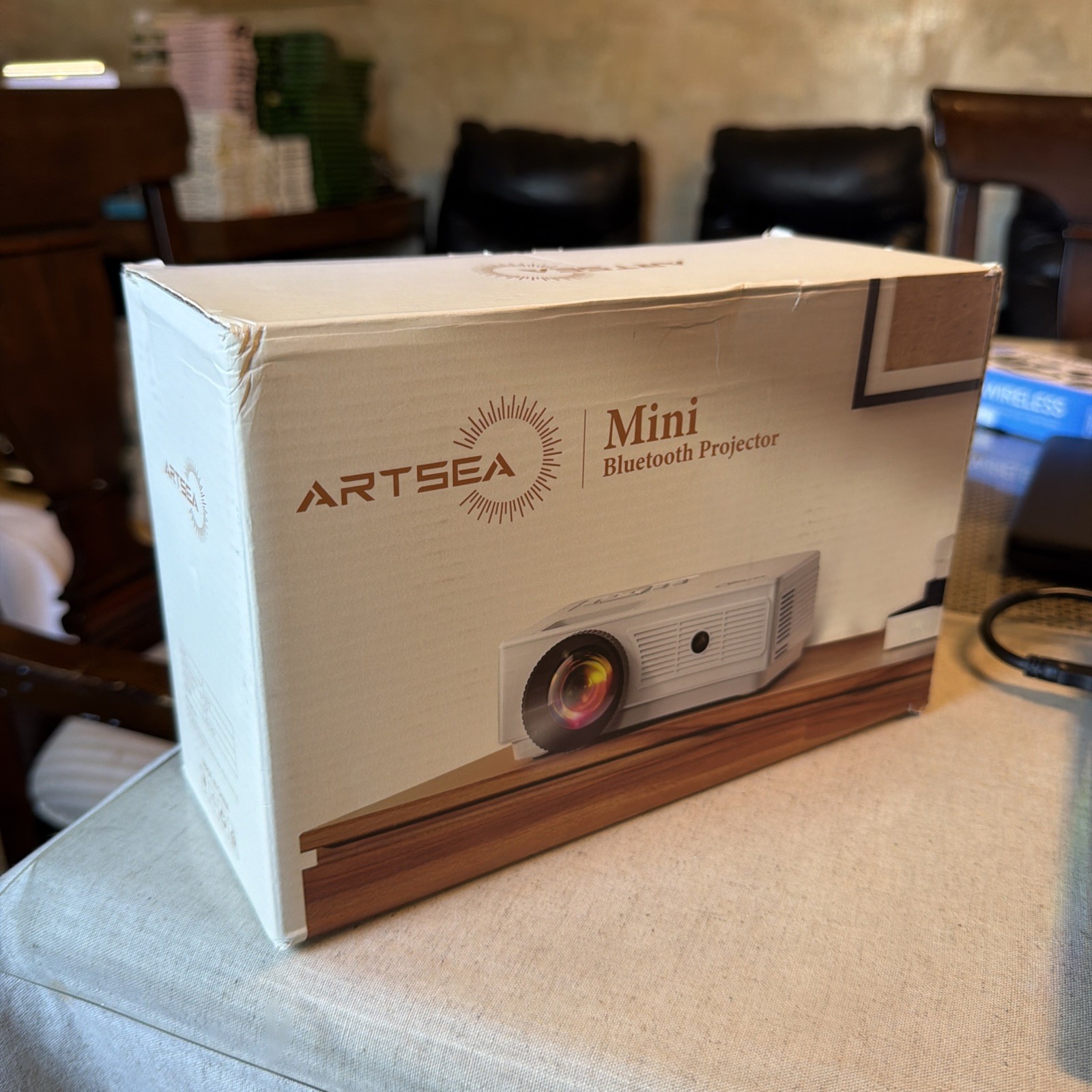 Artsea - Mini Portable Bluetooth Projector - White - high quality