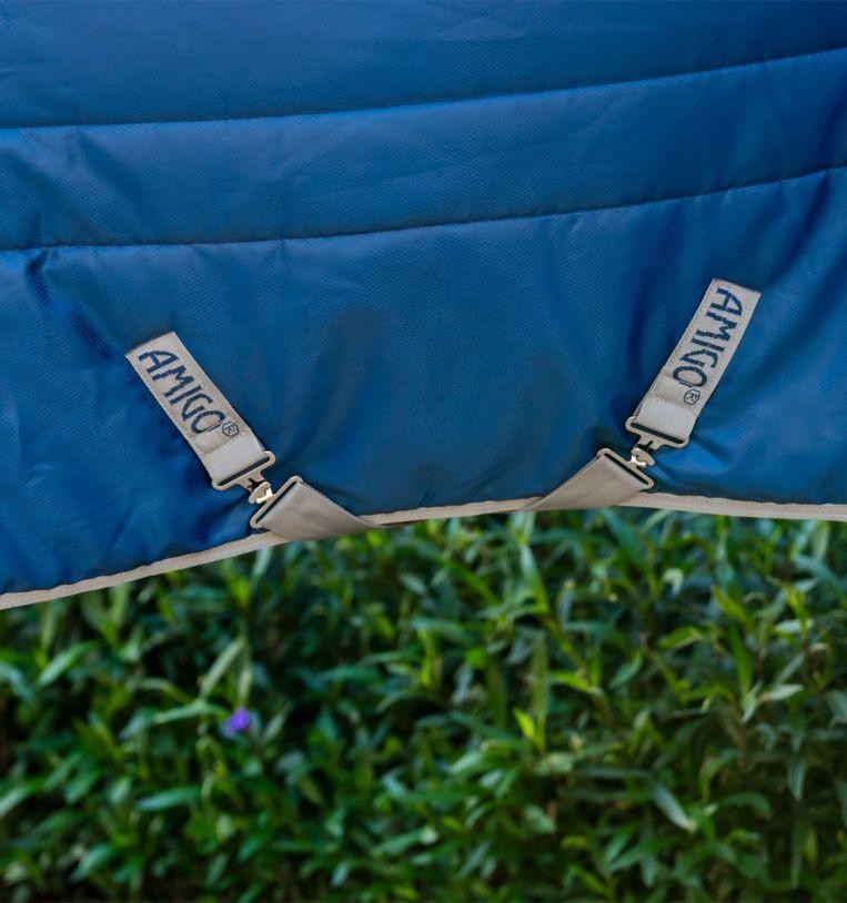 Amigo Ripstop Insulator Stable Blanket 100g - Navy/Titanium Grey