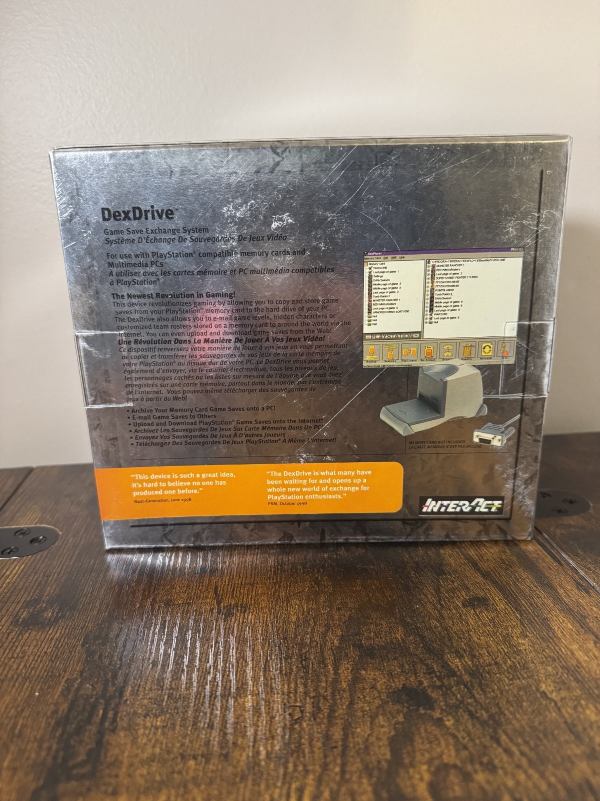Vintage InterAct DexDrive Game Save Exchange System for PlayStation 1 NIB