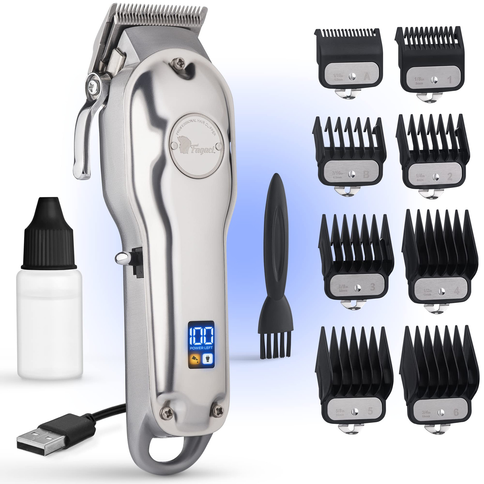 Professional Hair Clippers with Extremely Fine Cutting, Cordless Hair Trimmer...