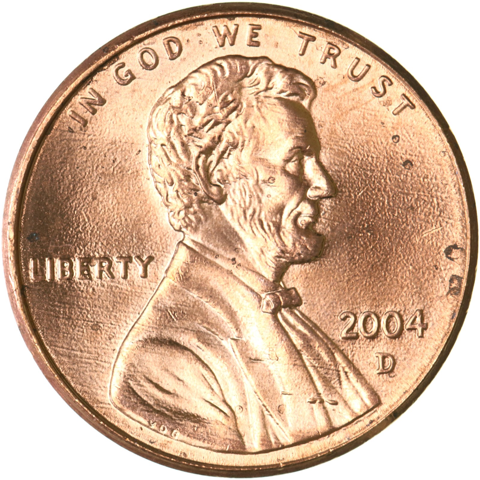 2004 D Lincoln Memorial Cent BU Penny