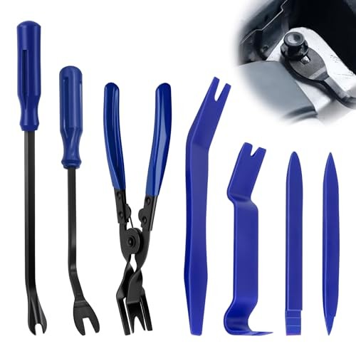 5PCS Auto Trim Removal Tool Kit, Clip Removal Tool, No Scratch Blue/7PCS