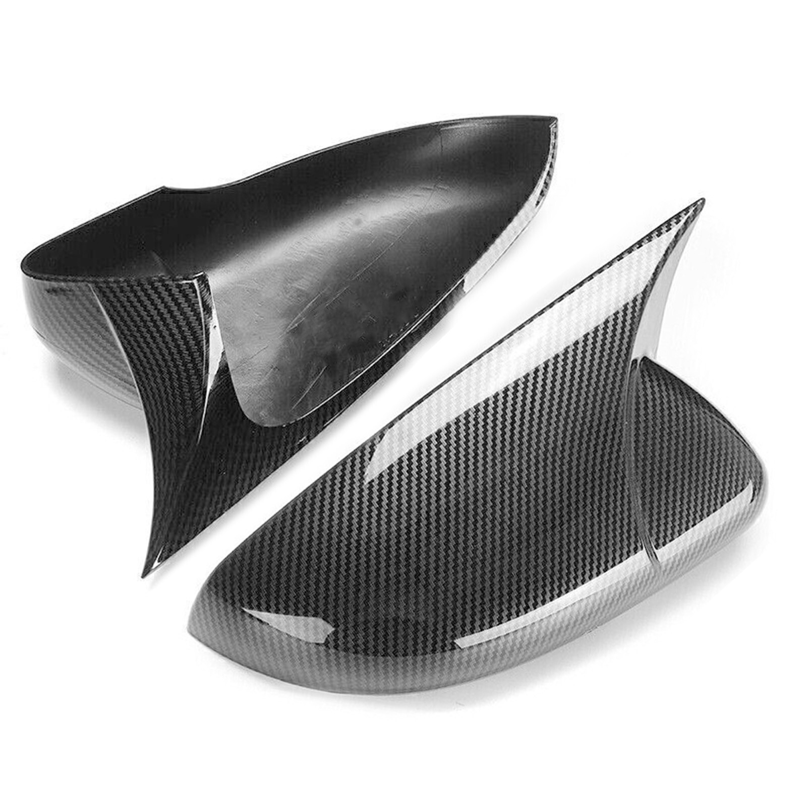 Direct Replacement Carbon Fiber Mirror Cover Caps For VW Golf GTI MK7 2015-2021