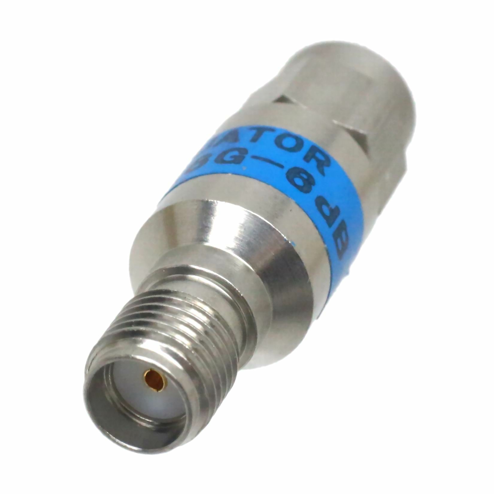 1pce SMA Male to SMA Female 2W 2 Watts DC-6GHZ 6dBi Attenuator stainless steel